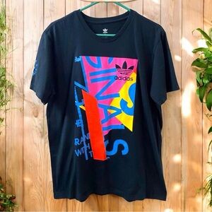 ADIDAS Originals Multicolored & Black T-Shirt - Men’s Size Large